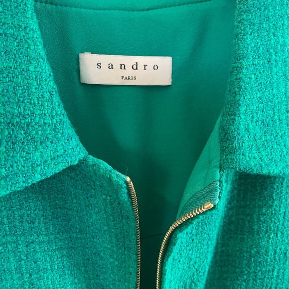 Sandro turquoise jumpsuit XS - Picture 4 of 7